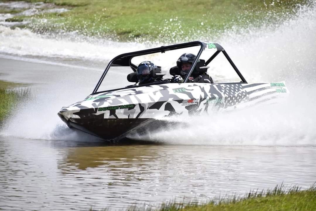 #36 throwing spray on the course