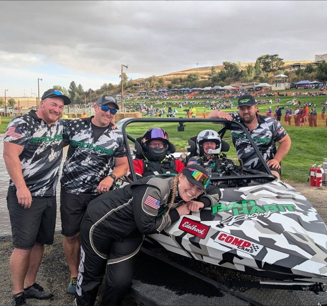 #36 and crew celebrating at Webb's Slough in August 2026